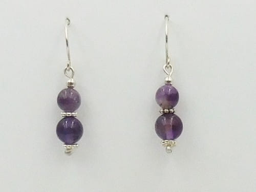 DKC-1087 Earrings, Amethyst $60 at Hunter Wolff Gallery